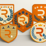 Parches personalizados bordados con logotipo corporativo y diseños exclusivos en diferentes formas y colores.