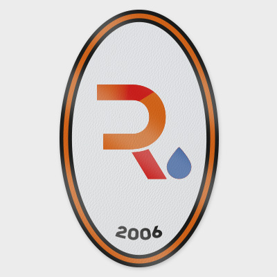 Parche en PU personalizado con logotipo corporativo.