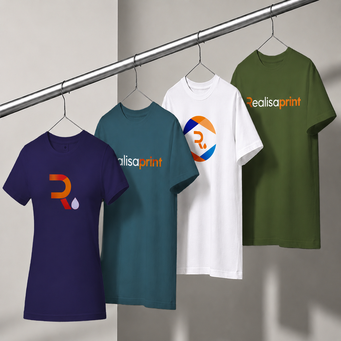 Camisetas B&C personalizadas con diferentes diseños y colores